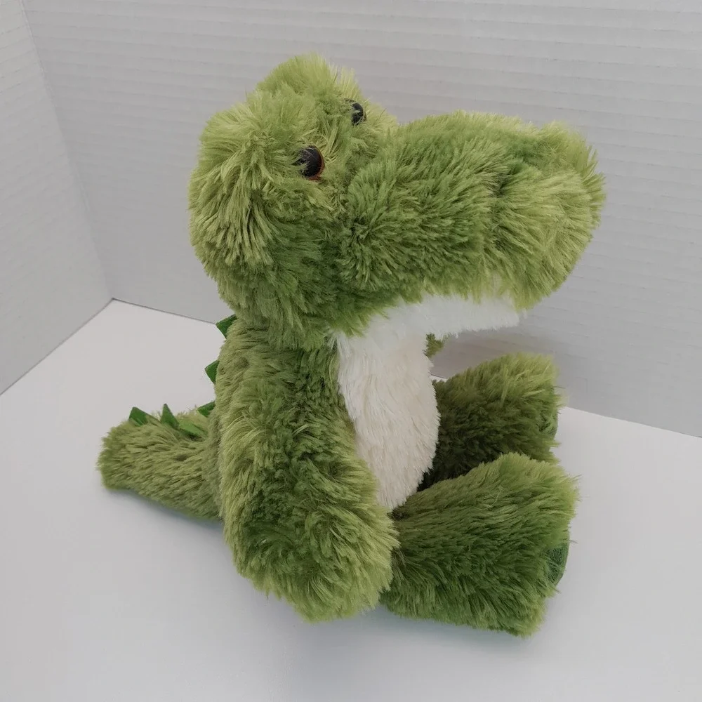 Aurora World Green Alligator Plush Stuffed Animal Shaggy Gator 9 Inch 751308